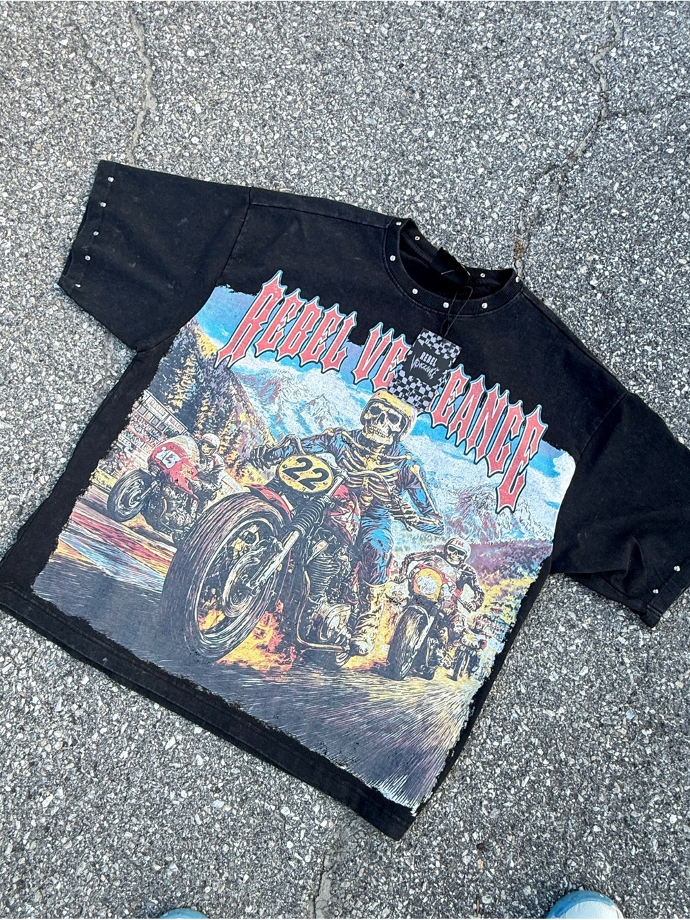 Rebel Vengeance Black Graphic adults Tee